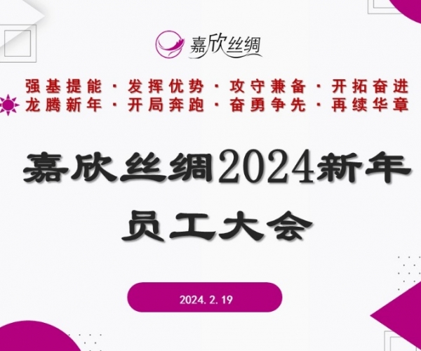 J9直营集团丝绸召开2024新年员工大会